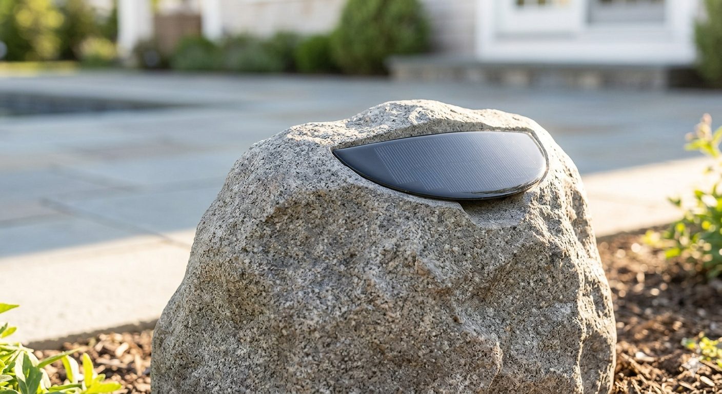 Close-up of a granite geo-acoustic shell
